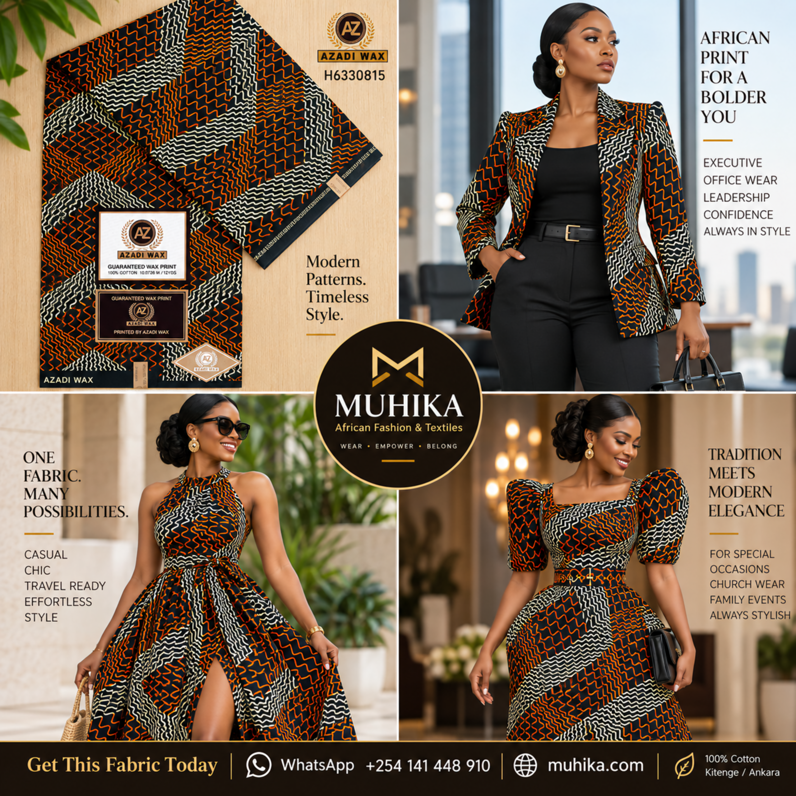 H6330815 Kitenge Fabric | African Print Fabric