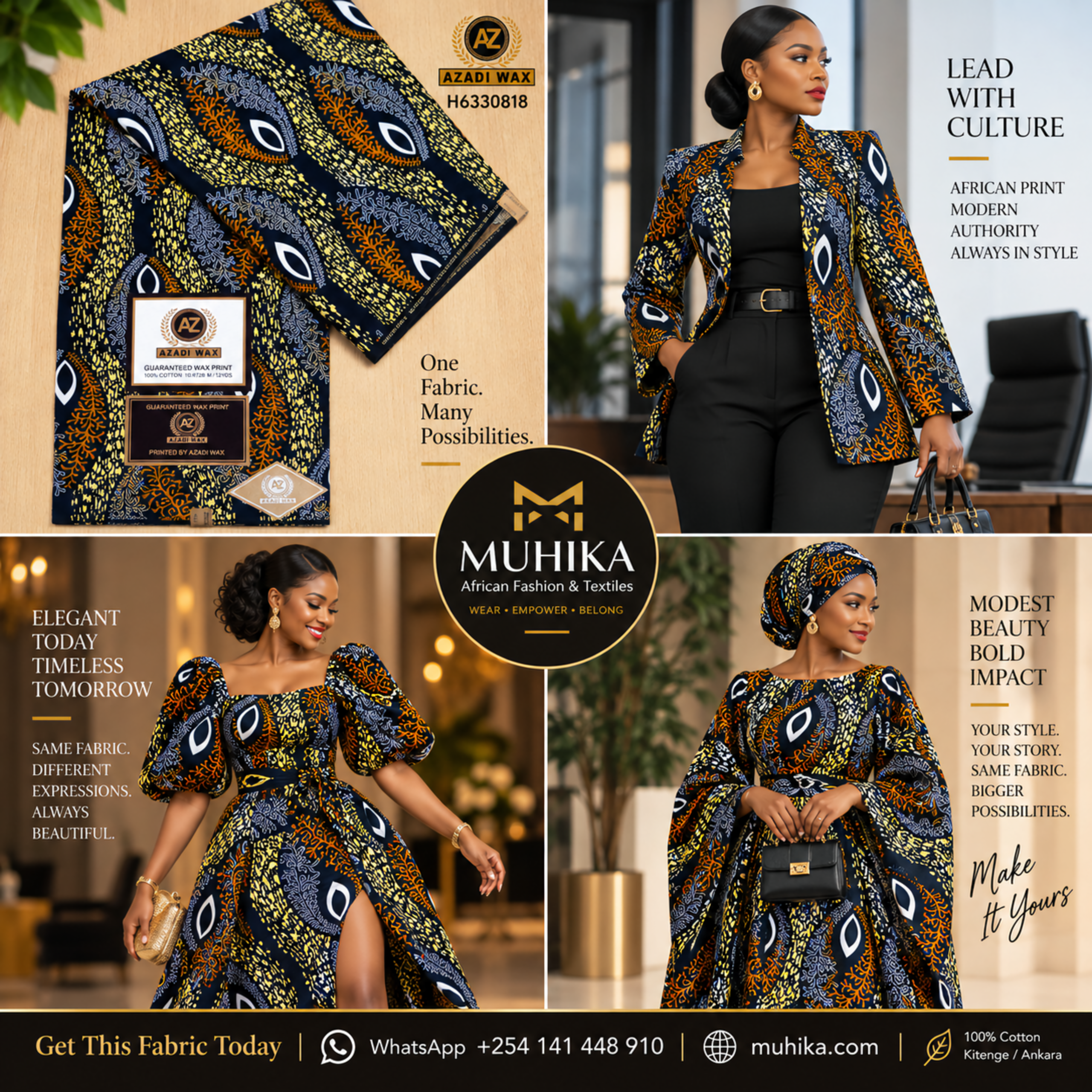 H6330818 Kitenge Fabric | African Print Fabric