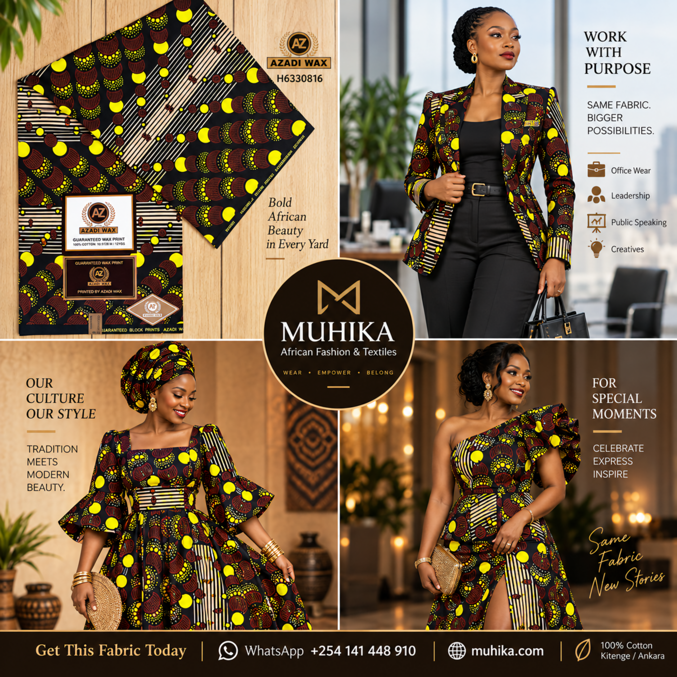 H6330816 Kitenge Fabric | Bold African Print