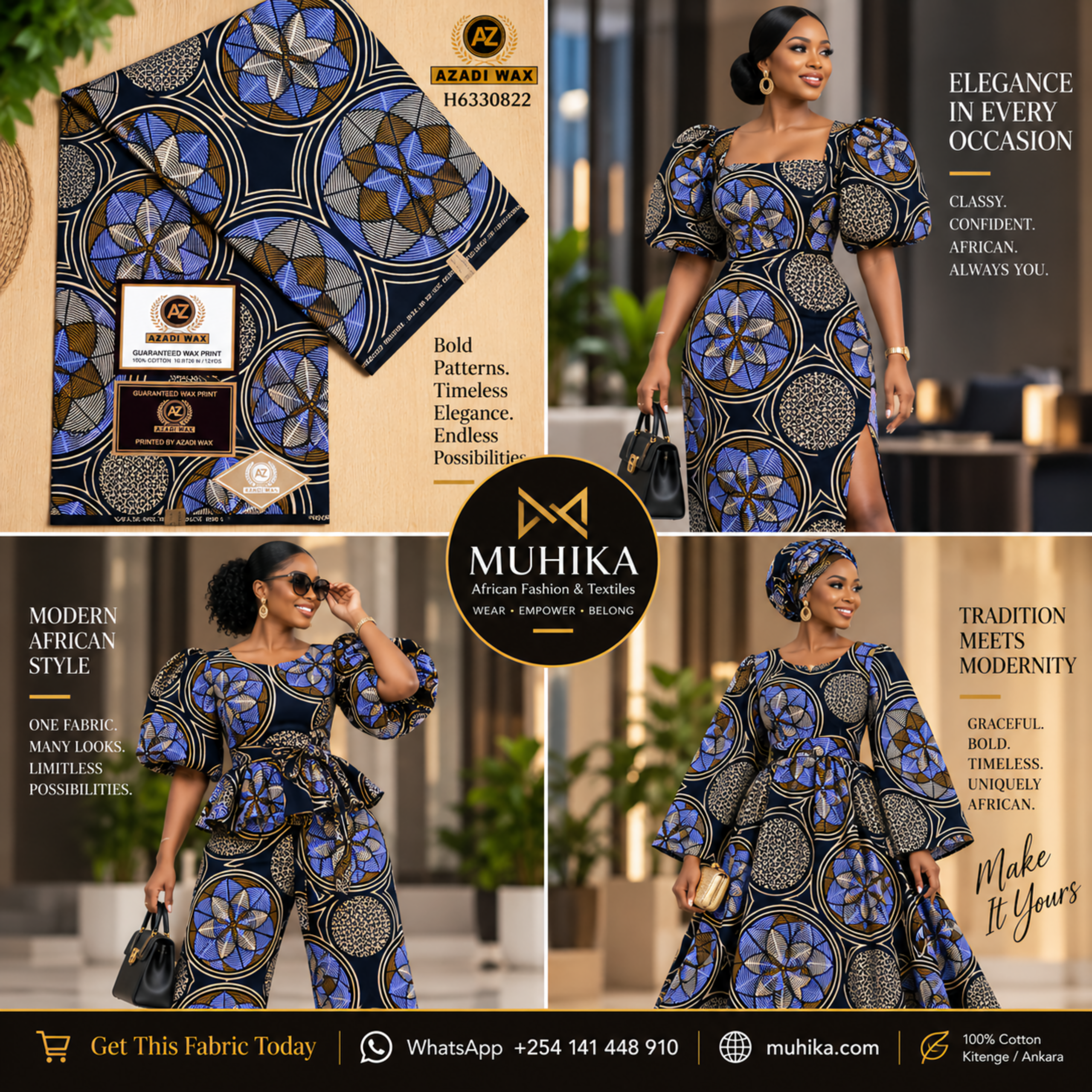 H6330822 Kitenge Fabric | African Print Fabric